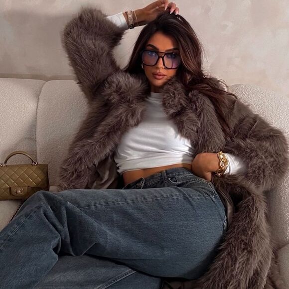 Express white long sleeve crop top - Picture 2 of 4